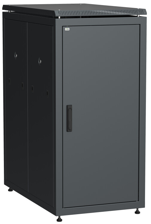 Шкафы и стойки телекоммуникационные 19 шкаф сетевой 19" linea n 24u 600х1000 мм металлическая передняя дверь черный | ln05-24u61-m | itk купить в Эфир Электро