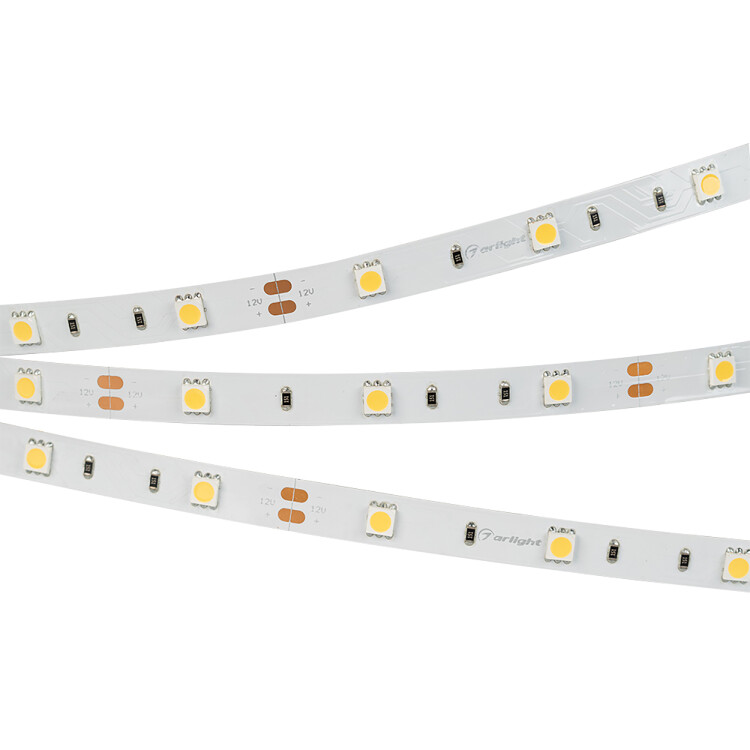 Ленты светодиодные лента светодиодная rt 2-5000 12v day4000 (5060, 150 led, lux) (arlight, 7.2 вт/м, ip20) | 011570 | arlight купит в Эфир Электро