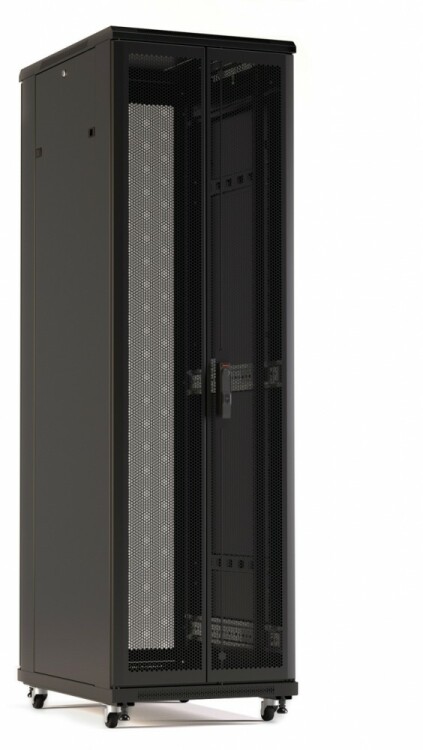Шкафы и стойки телекоммуникационные 19 ttr-2268-dd-ral9005 шкаф напольный 19-дюймовый, 22u, 1166x600х800 мм (вхшхг), ручка с замком| 425243 | hyperline купить в Эфир Электро