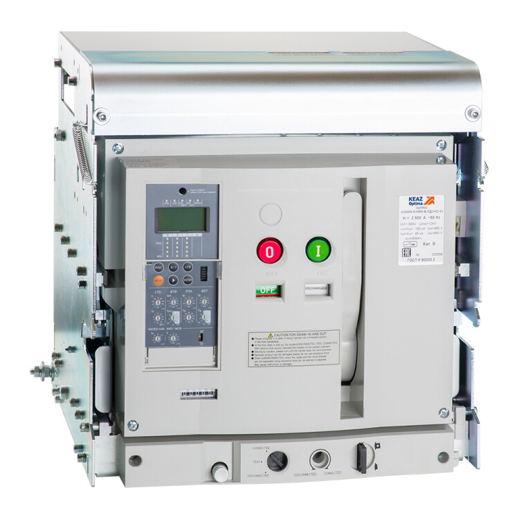 Выключатели автоматические силовые optimat a-2500-s4-3p-100-d-mr8.0-b-c2200-m2-p00-s1-03 (техпредписание 800в 50ка)| 300140 | кэаз купить в Эфир Электро