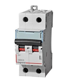 1Модульное оборудование (выключатели, УЗО, АВДТ,  УЗДП) выключатель автоматический двухполюсный dx3 6000 13а c 10ка | 407799 | legrand выгодная цена