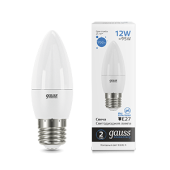 Лампы (источники света) лампа светодиодная elementary свеча 12w 950lm 6500k e27 led 1/10/100 | 30232 | gauss выгодная цена