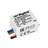 Ленты светодиодные блок питания arj-ke10300-mini (3w, 300ma) (arlight, ip20 пластик, 5 лет) | 030187 | arlight выгодная цена
