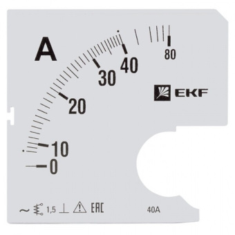 1Измерительное оборудование шкала сменная для a961 40/5а-1,5 ekf proxima | s-a961-40 | ekf выгодная цена