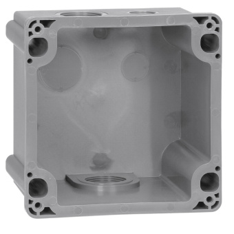 1Разъемы промышленные коробка с одним ответстием под сальник hypra prisinter - ip 44/55 - 2к+з/3к+з/3к+н+з - 63 а - пластик | 053749 | legrand выгодная цена