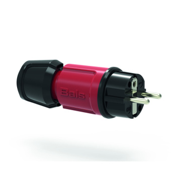 1Разъемы промышленные вилка schuko 16a 3p(2p+e) 250v ip44 красный multi-grip 7373 i 7373-bals i bals выгодная цена