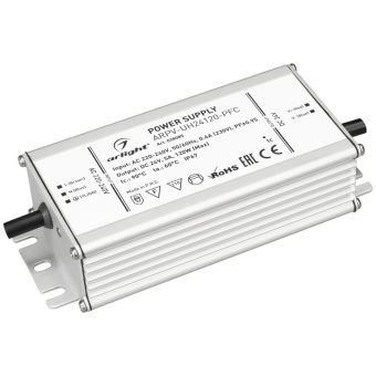 1Ленты светодиодные блок питания arpv-uh24120-pfc (24v, 5.0a, 120w) (arlight, ip67 металл, 7 лет) | 028085 | arlight выгодная цена