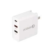 Разное сетевое зарядное устройство rexant 2xusb+usb type-с, переходник + адаптер, 48w белое |18-2214 | rexant выгодная цена