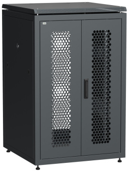 1Шкафы и стойки телекоммуникационные 19 linea n 24u 800х800мм распашн. перф. дв. задн. перф. чер | ln05-24u88-2pp | itk выгодная цена