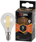 Лампы (источники света) лампа светодиодная f-led p45-9w-827-e14 (филамент, шар, 9вт, тепл, e14) | б0047020 | эра выгодная цена