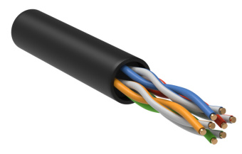 1Кабель витая пара (UTP, FTP) витая пара u/utp 5e 24awg 4pr ldpe 1м черн. 305м рф generica | bc3-c5e04-139-305-r-g | itk выгодная цена