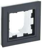 Розетки, выключатели, звонки электрические brite рамка 1-мест. ip44 ру-1-брг-44 графит | br-m12-44-k53 | iek выгодная цена