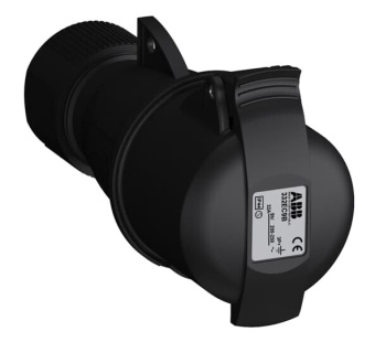 1Разъемы промышленные розетка кабельная easy&safe 332ec9b,32а,3p+e,ip44,9ч,черн|2cma103587r1000| abb выгодная цена