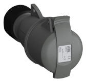 Разъемы промышленные розетка кабельная easy&safe 332ec1,32а,3p+e,ip44,1ч|2cma102035r1000| abb выгодная цена