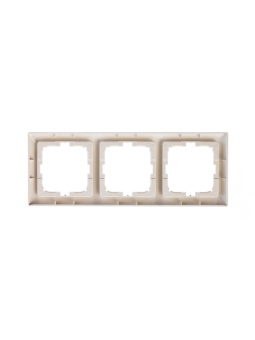 1Розетки, выключатели, звонки электрические abb basic 55 сл. кость рамка 3-ая | 1725-0-1486  | 2cka001725a1486 | abb выгодная цена