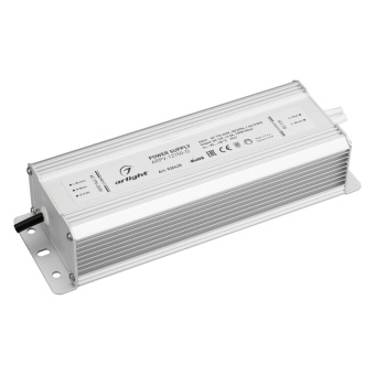 1Ленты светодиодные блок питания arpv-12150-d (12v, 12.5a, 150w) (arlight, ip67 металл, 3 года) | 026435 | arlight выгодная цена