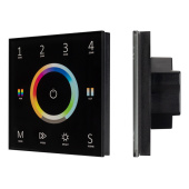 Ленты светодиодные панель sens smart-p67-multi black (230v, 4 зоны, 2.4g) | 028322 | arlight выгодная цена