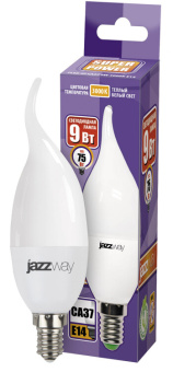 1Лампы (источники света) лампа светодиодная led 9вт e14 230в 3000к pled- sp ca37 | 2859518a | jazzway выгодная цена