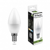 Лампы (источники света) лампа светодиодная lb-570 (9w) 230v e14 4000k свеча | 25799 | feron выгодная цена