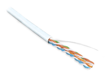 1Кабель витая пара (UTP, FTP) кабель витая пара uutp4-c5e-s24-in-pvc-wh-305(305м)неэкан.u/utp,кат.5e,4пары(24awg),однож.(solid),pvc,-20°c– +75°c,белый | 42010 | hyperline выгодная цена