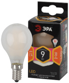 Лампы (источники света) лампа светодиодная f-led f-led p45-9w-827-e14 frost (филамент, шар мат, 9вт, тепл, e14) | б0047021 | эра выгодная цена