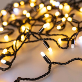 Ленты светодиодные светодиодная гирлянда ard-string-classic-10000-black-100led-milk-flash warm (230v, 7w) (ardecoled, ip65) | 031208 | arlight выгодная цена