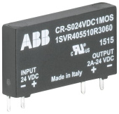 Реле оптопара cr-s024vdc1mos (вход: 24в dc, выход: 2a; 24в dc) для монтажа в цоколь cr-s | 1svr405510r3060 | abb выгодная цена