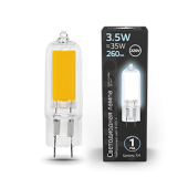 Лампы (источники света) лампа светодиодная black led g4 ac220-240v 3.5w 260lm 4100k glass | 107807203 | gauss выгодная цена
