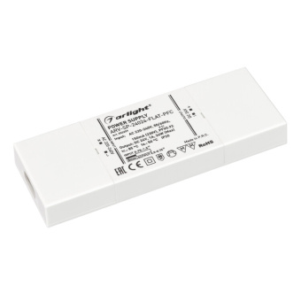 1Ленты светодиодные блок питания arv-sp-24024-flat-pfc (24v, 1a, 24w) (arlight, ip20 пластик, 5 лет) | 033259 | arlight выгодная цена