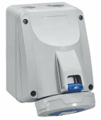Разъемы промышленные розетка накладная - p17 tempra pro - ip 66/67 - 200/250 в~ - 32 a - 2к+з | 555454 | legrand выгодная цена