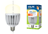 Лампы (источники света) лампа светодиодная led-m80-30w/ww/e27/fr/s led мат., корпус термопластик, 3000к серия simple | 10810 | volpe выгодная цена