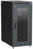 Шкафы и стойки телекоммуникационные 19 шкаф сетевой 19" linea n 24u 600х1000 мм стеклянная передняя дверь черный | ln05-24u61-g | itk выгодная цена