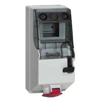 1Разъемы промышленные комбинированный щиток - p17 tempra pro - с рейкой din - ip 44 - 380/415 в~ - 16 a - 3к+з | 056645 | legrand выгодная цена