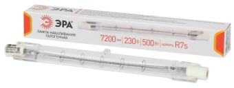 1Лампы (источники света) лампа галогенная линейная j118-500w-r7s-230v (галоген, j118, 500вт, нейтр, r7s) (10/500/18000) | б0048495 | эра выгодная цена