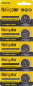 Элементы питания и аккумуляторы элемент питания nbt-cr2032-bp5 | 94765 | navigator выгодная цена