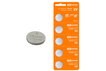 1Элементы питания и аккумуляторы элемент питания cr2450 lithium 3v bp-5 | sq1702-0031 | tdm выгодная цена