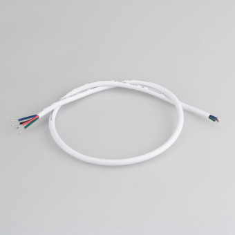 1Ленты светодиодные провод питания arl-moonlight-20awg-4w-d4.5-cu-500 white | 028103 | arlight выгодная цена
