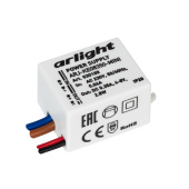 Ленты светодиодные блок питания arj-ke08350-mini (2.8w, 350ma) (arlight, ip20 пластик, 5 лет) | 030188 | arlight выгодная цена