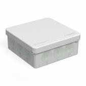 Коробки распределительные коробка распределительная 100х100х40 мм ip66 12 вводов серая для прямого монтажа двухкомпонентная безгалоген (hf) uf (90шт/кор) | 60-0303 | промрукав выгодная цена