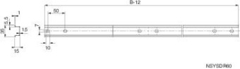 1Шкафы, боксы и аксессуары симм. din рейка s6000 800мм | nsysdr80 | schneider electric выгодная цена