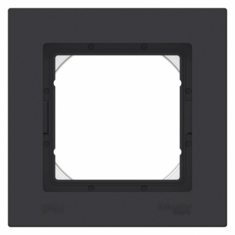 1Розетки, выключатели, звонки электрические atlasdesign aqua карбон 1-постовая рамка ip44 | atn441001 | se выгодная цена