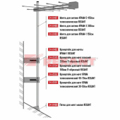 Кронштейны и мачты для антенн кронштейн для мачты «крым-1» | 34-0482 | rexant выгодная цена
