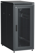 Шкафы и стойки телекоммуникационные 19 шкаф сетевой 19" linea n 28u 600х1000 мм с l-профилями перфорированные двери черный | ln05-28u61-pp-l | itk выгодная цена