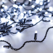 Ленты светодиодные светодиодная гирлянда ard-string-classic-10000-black-100led-milk-flash white (230v, 7w) (ardecoled, ip65) | 031207 | arlight выгодная цена