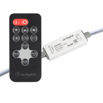 1Ленты светодиодные диммер arl-fine-dim black (5-24v, 1x5a, rf пду 11кн) (arlight, ip20 пластик, 1 год) | 027192 | arlight выгодная цена