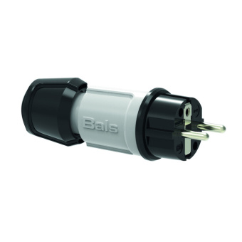 1Разъемы промышленные вилка schuko 16a 3p(2p+e) 250v ip44 серый multi-grip 7371 i 7371-bals i bals выгодная цена
