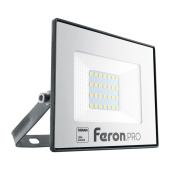 Прожекторы прожектор светодиодный 30w 6400k ip65 ac175-265v/50hz, черный, ll-1000 | 41539 | feron выгодная цена