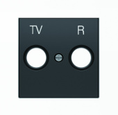Розетки, выключатели, звонки электрические накладка для tv-r розетки, серия sky, цвет чёрный бархат|2cla855000a1501| abb выгодная цена