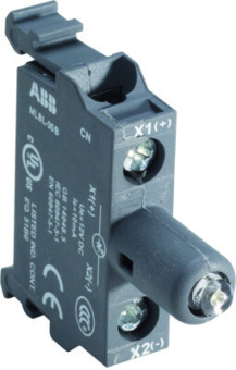 1Кнопки, светосигнальные лампы и кнопочные посты патрон mlbl-07bl со встроенным светодиодом синий 230в ac для боксов | 1sfa611621r2074 | abb выгодная цена