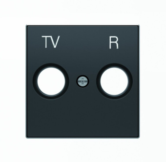 1Розетки, выключатели, звонки электрические накладка для tv-r розетки, серия sky, цвет чёрный бархат|2cla855000a1501| abb выгодная цена